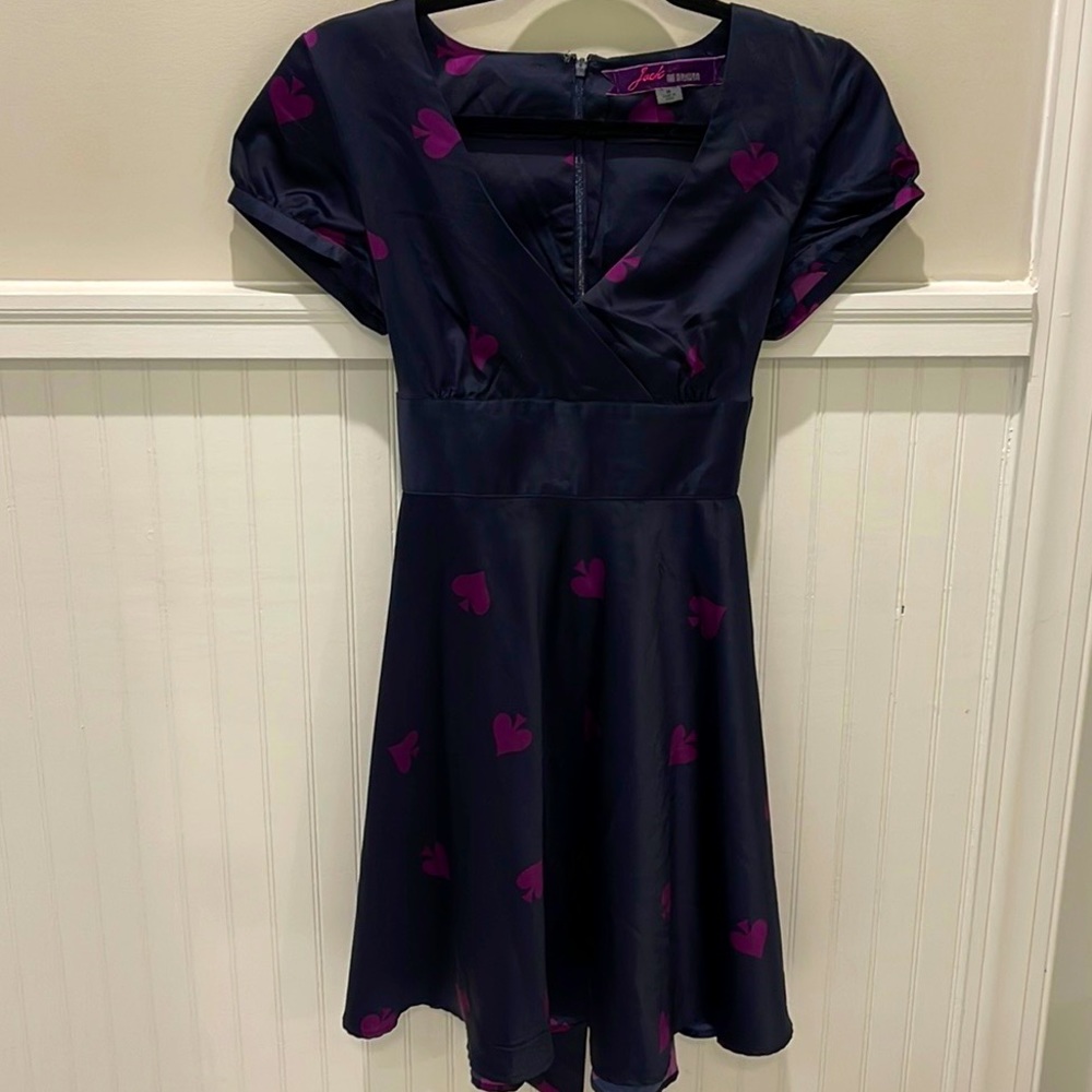 Jack by BB Dakota purple spade midi dress